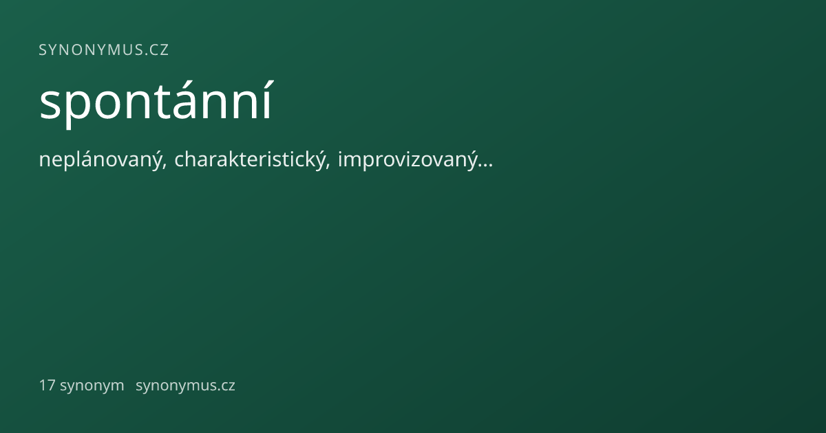 Náhled odkazu: spontánní