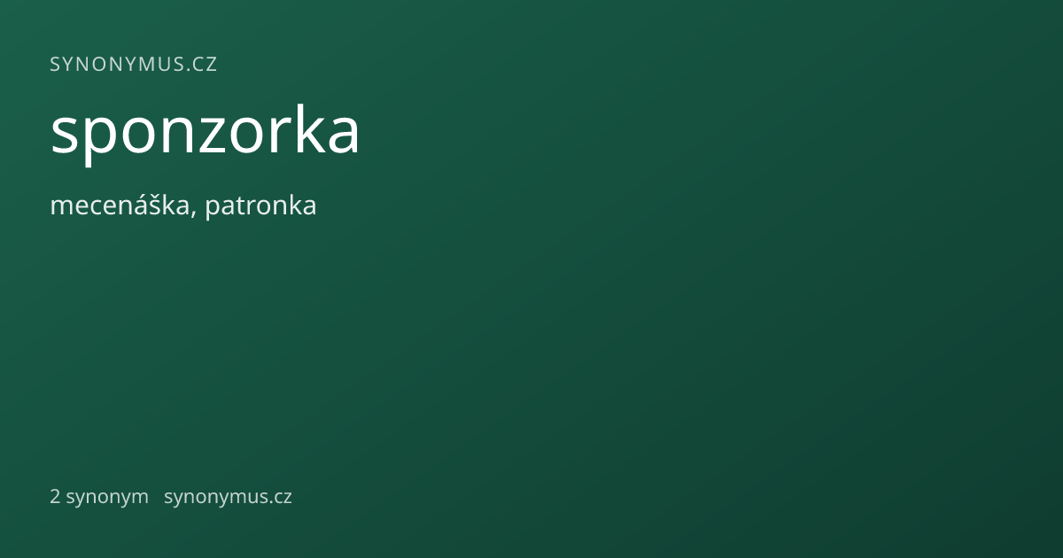 Náhled odkazu: sponzorka