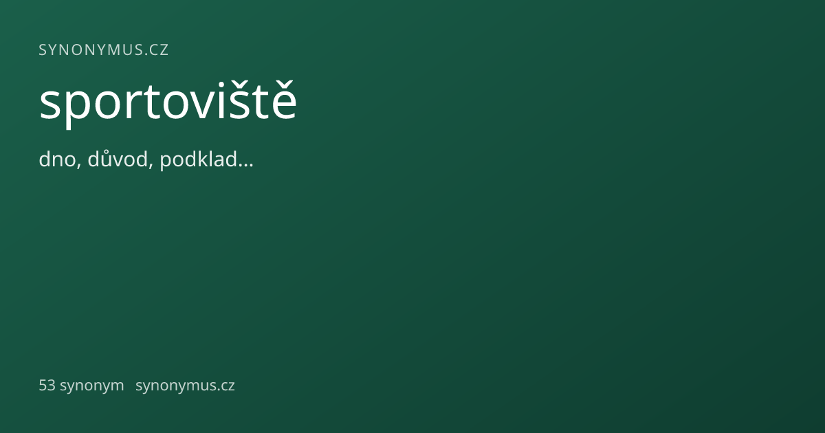 Náhled odkazu: sportoviště