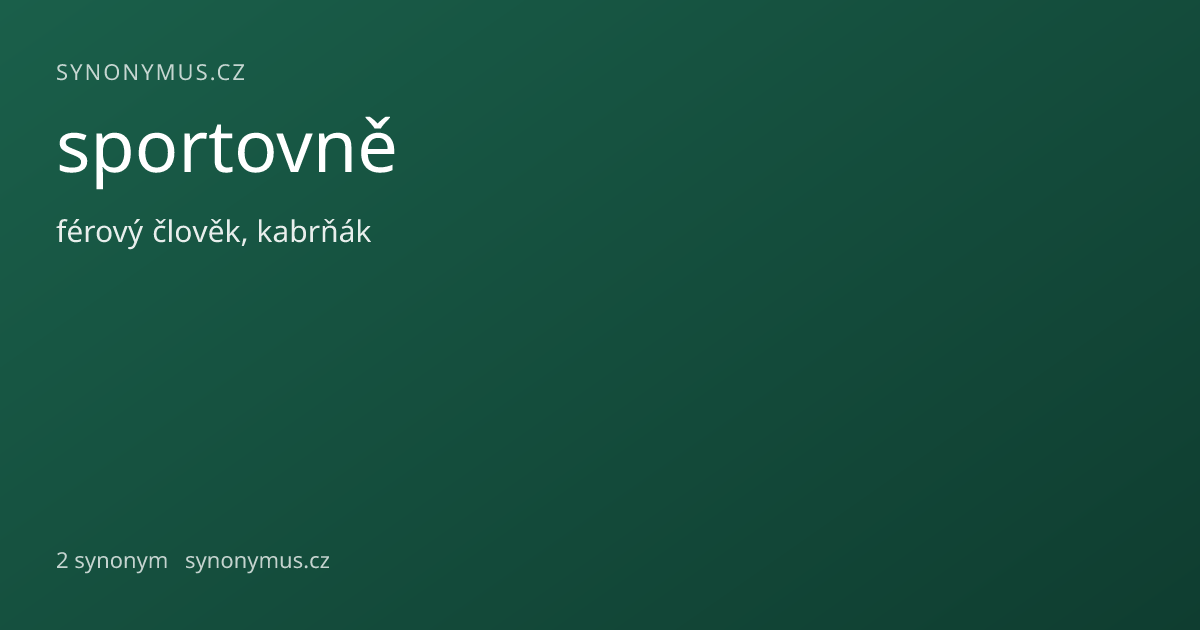 Náhled odkazu: sportovně
