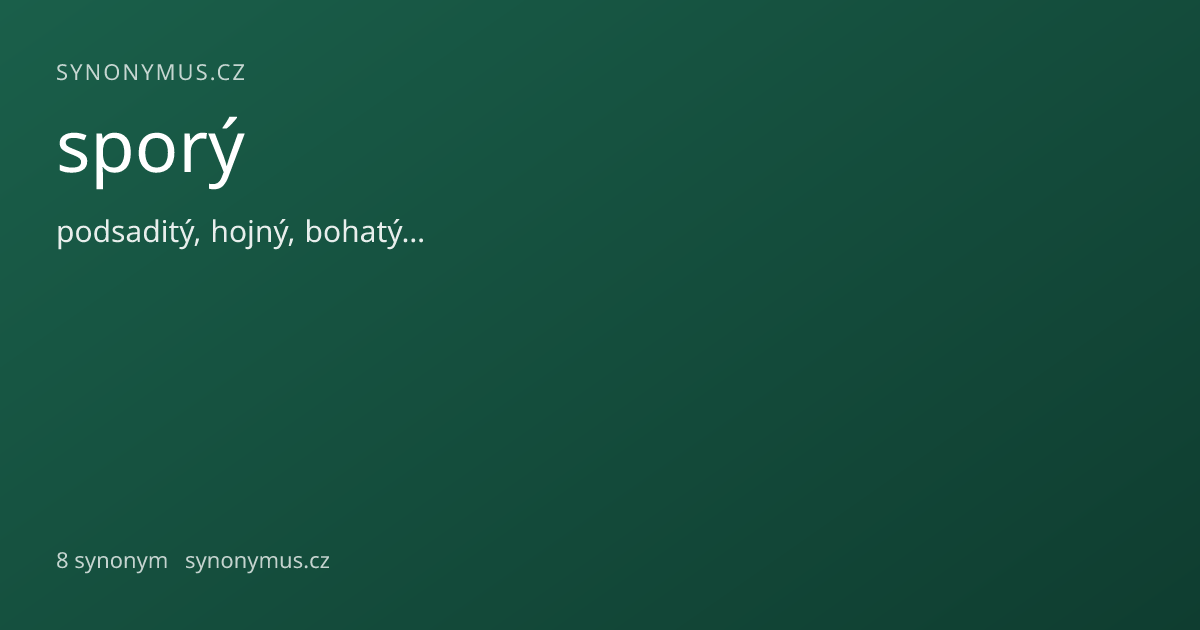 Náhled odkazu: sporý