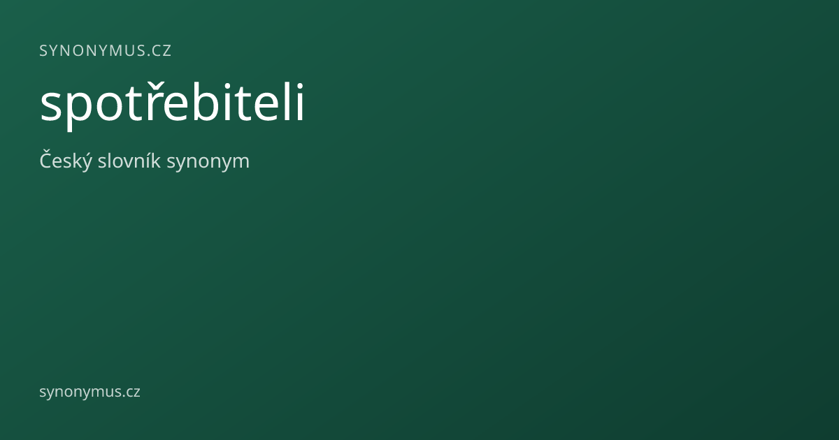 Náhled odkazu: spotřebiteli