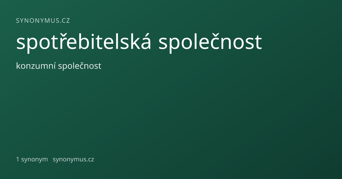 Náhled odkazu: spotřebitelská společnost