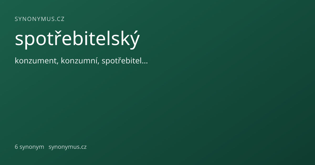 Náhled odkazu: spotřebitelský