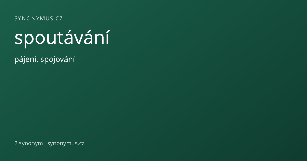 Náhled odkazu: spoutávání