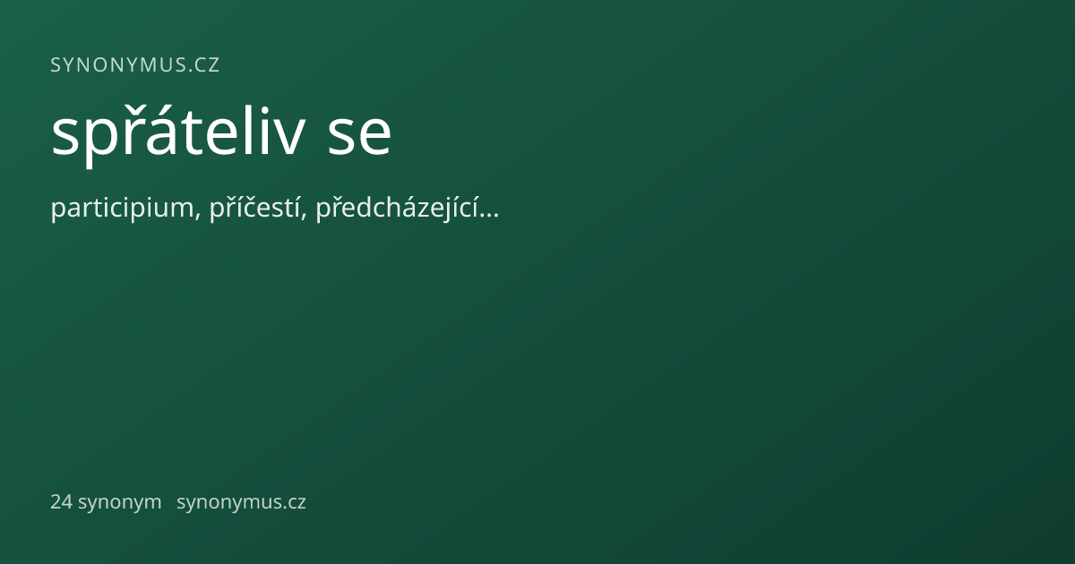 Náhled odkazu: spřáteliv se