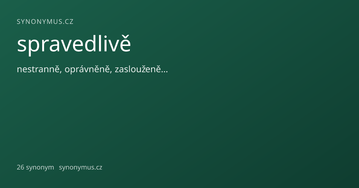 Náhled odkazu: spravedlivě