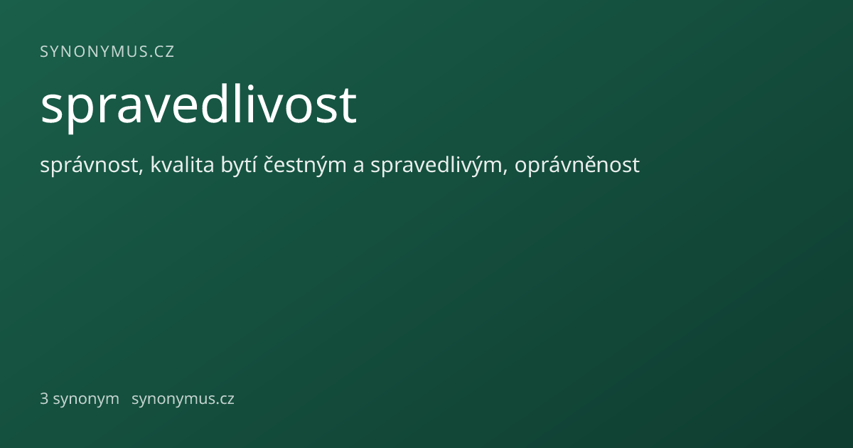 Náhled odkazu: spravedlivost