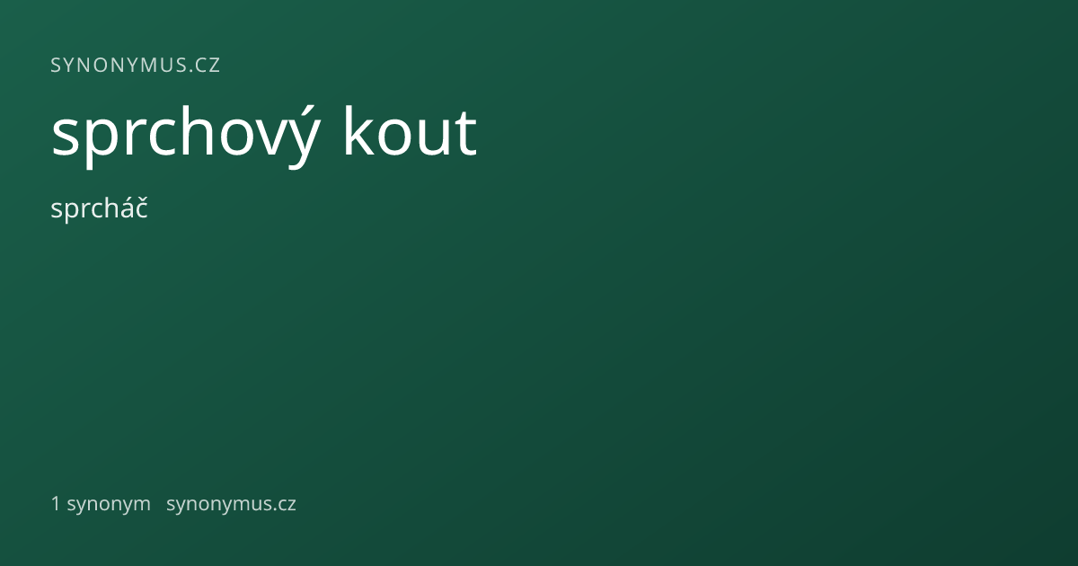 Náhled odkazu: sprchový kout