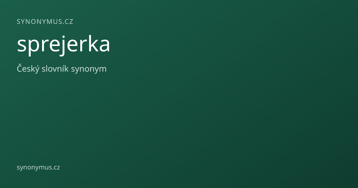 Náhled odkazu: sprejerka