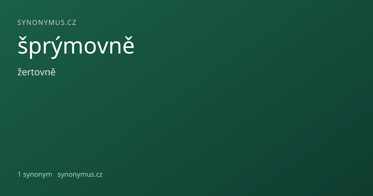 Náhled odkazu: šprýmovně