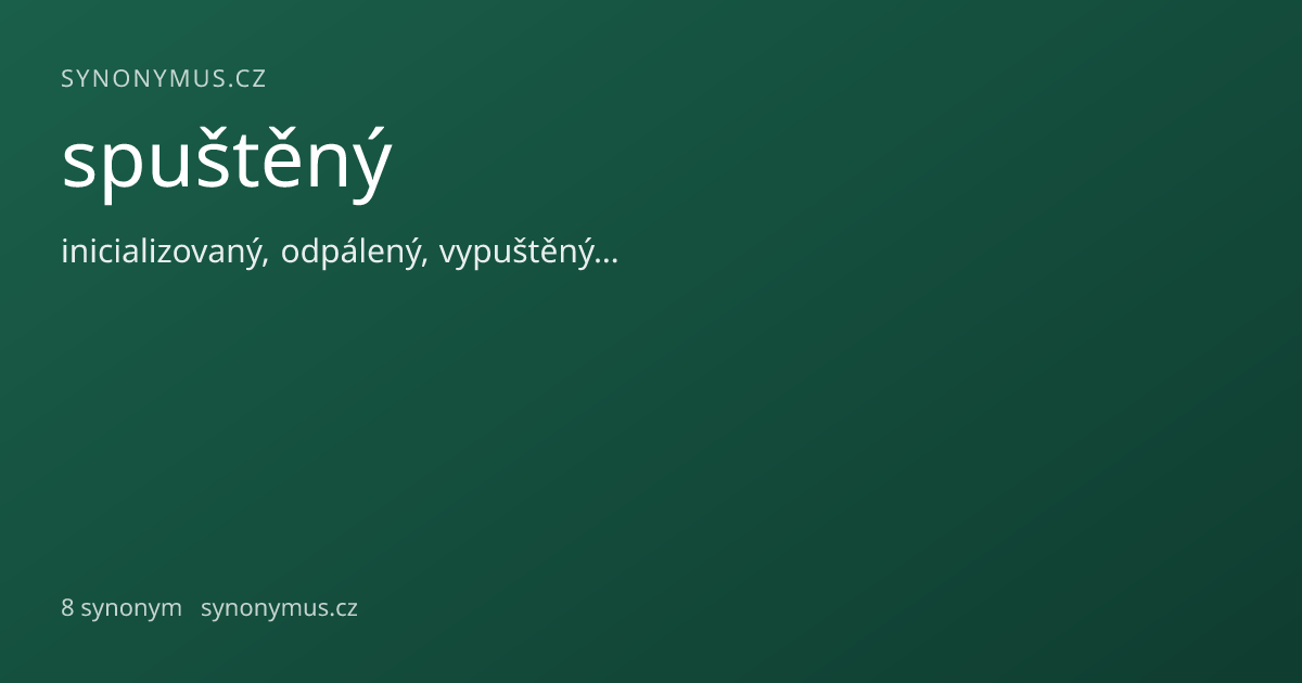 Náhled odkazu: spuštěný