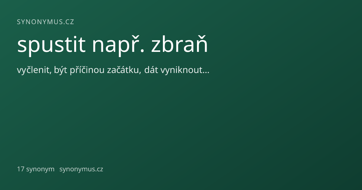 Náhled odkazu: spustit např. zbraň