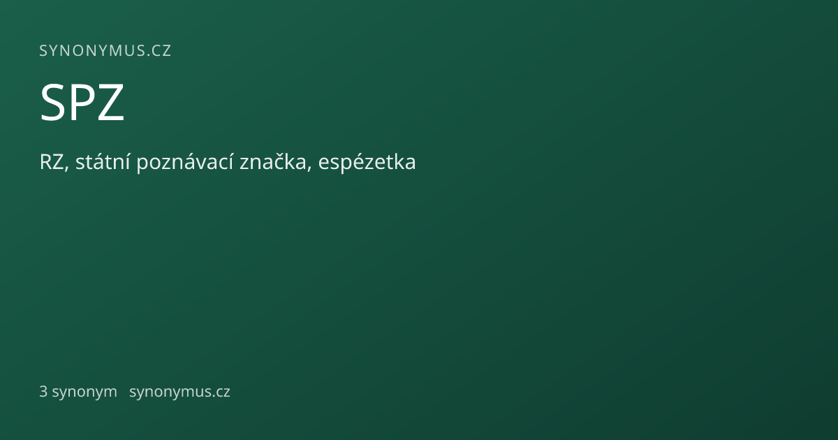 Náhled odkazu: SPZ