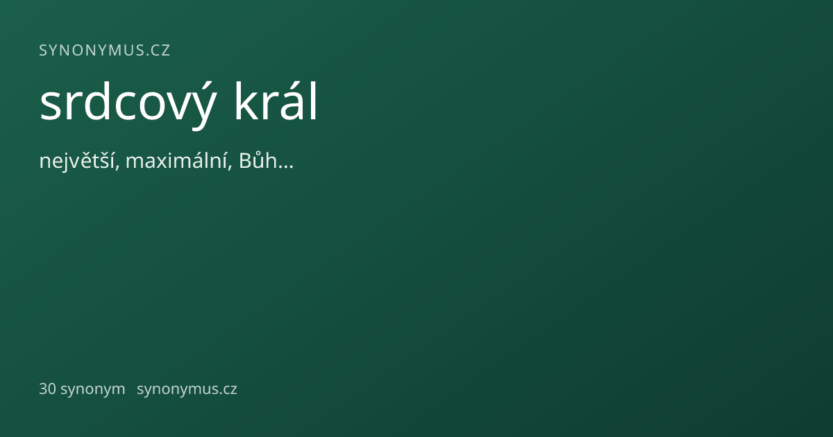 Náhled odkazu: srdcový král