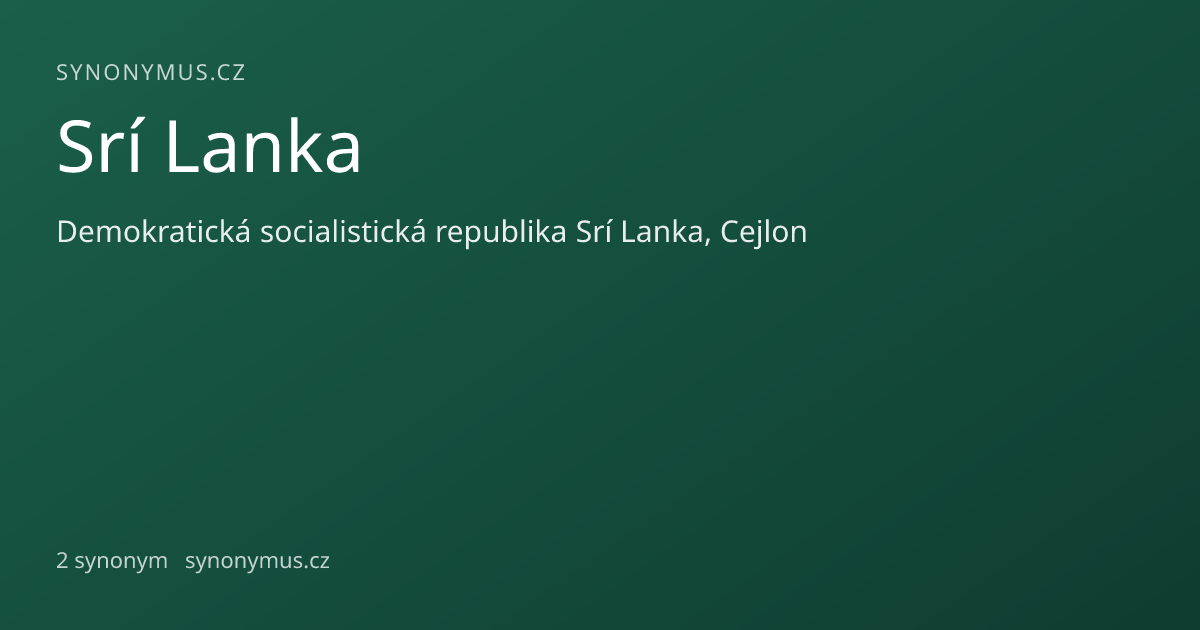 Náhled odkazu: Srí Lanka