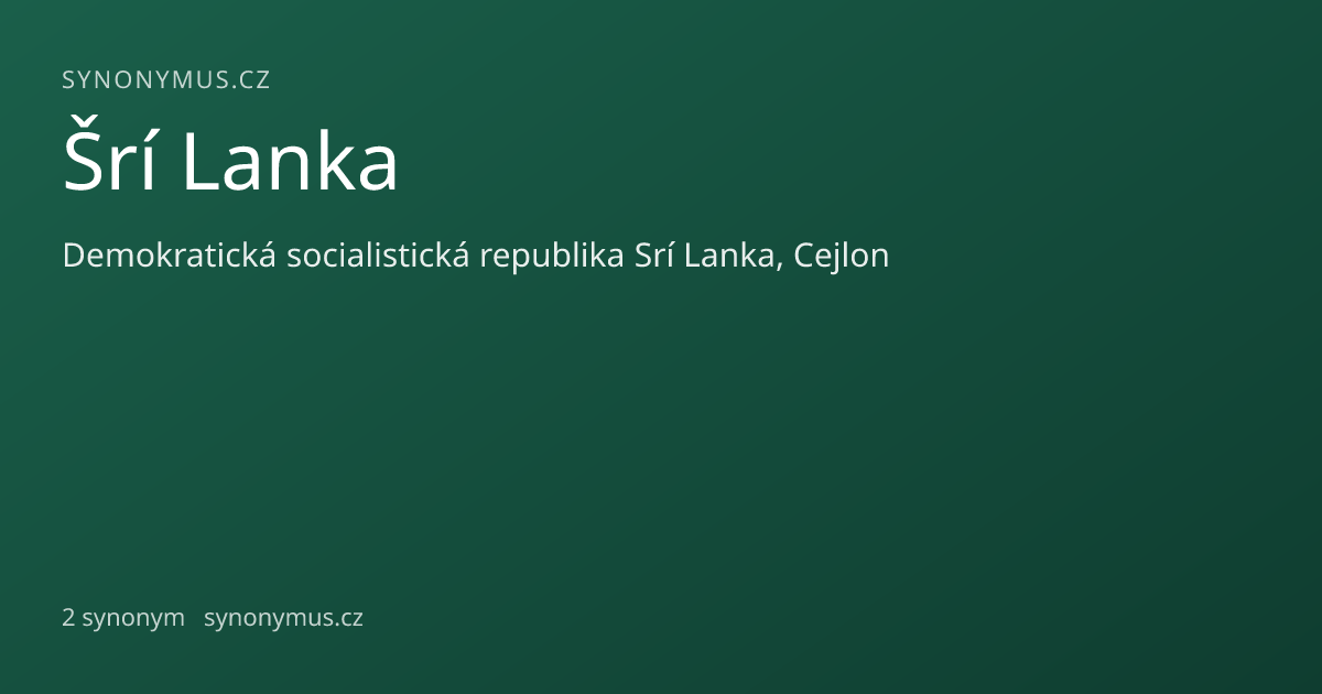 Náhled odkazu: Šrí Lanka