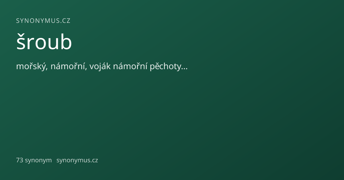Náhled odkazu: šroub