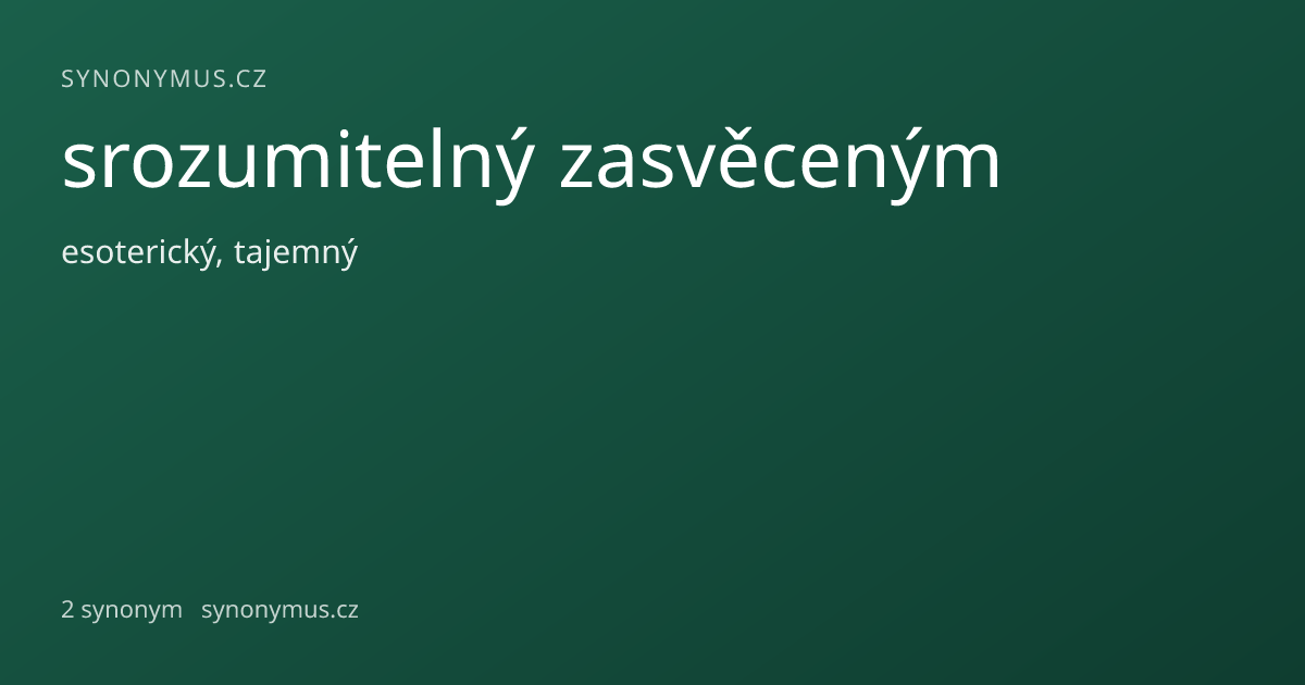 Náhled odkazu: srozumitelný zasvěceným