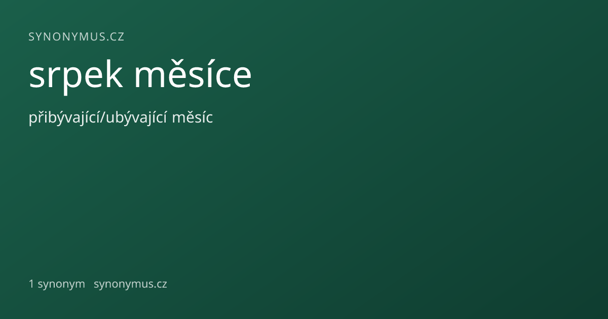 Náhled odkazu: srpek měsíce