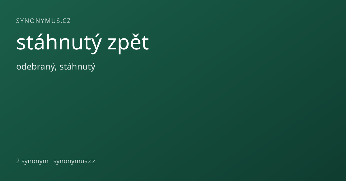 Náhled odkazu: stáhnutý zpět