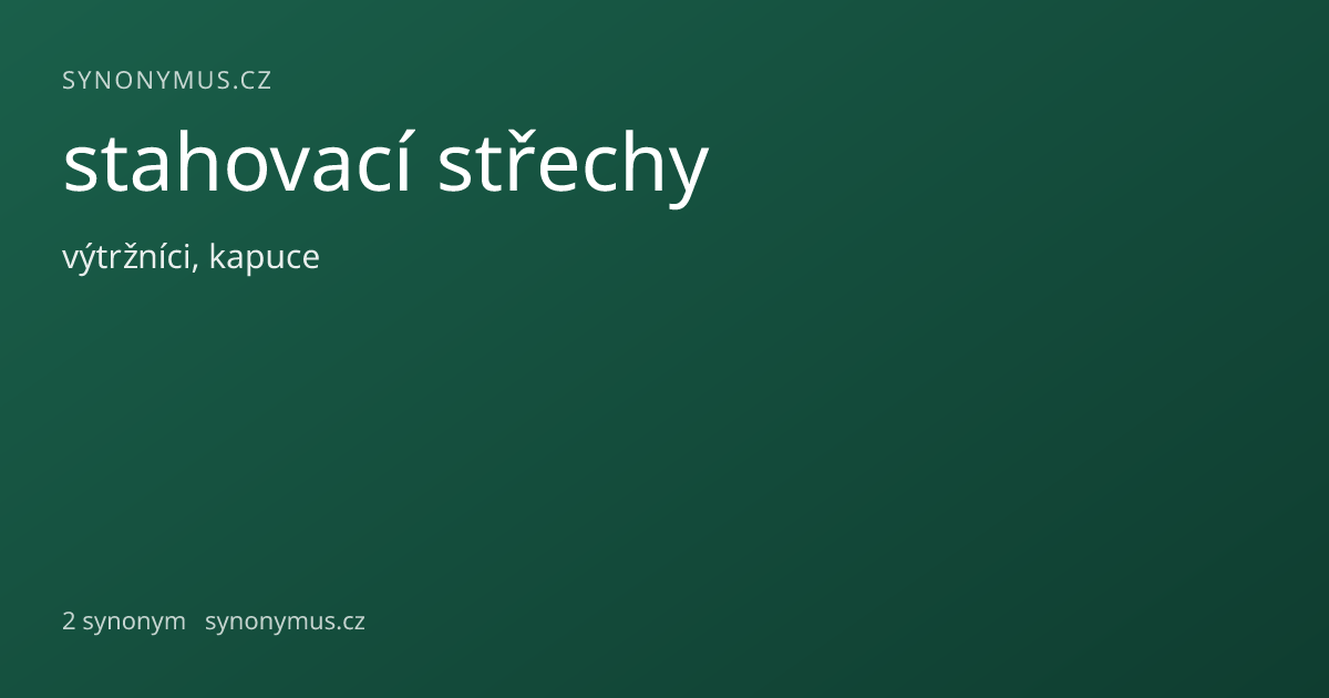 Náhled odkazu: stahovací střechy