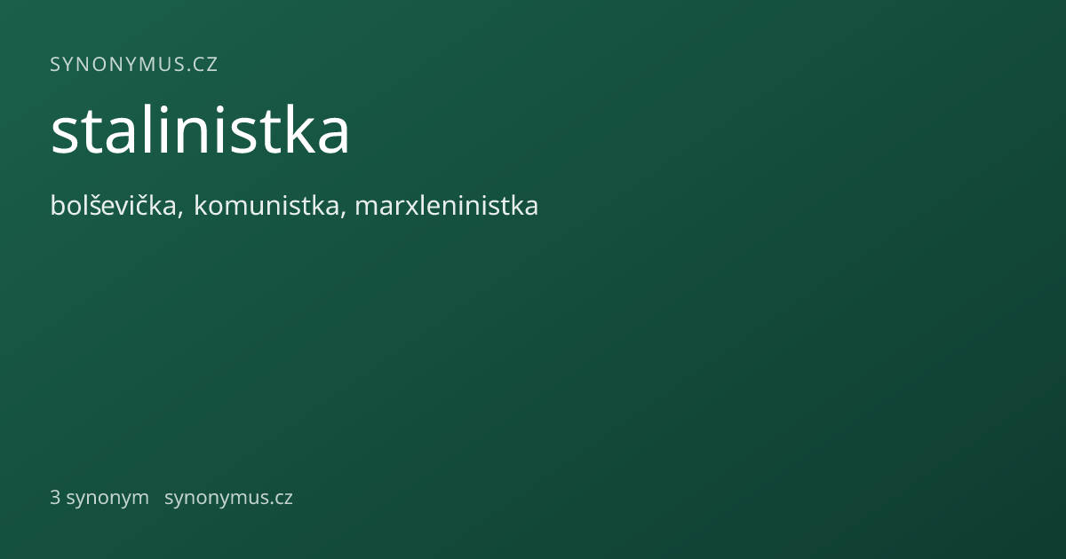 Náhled odkazu: stalinistka