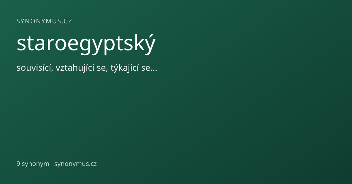 Náhled odkazu: staroegyptský