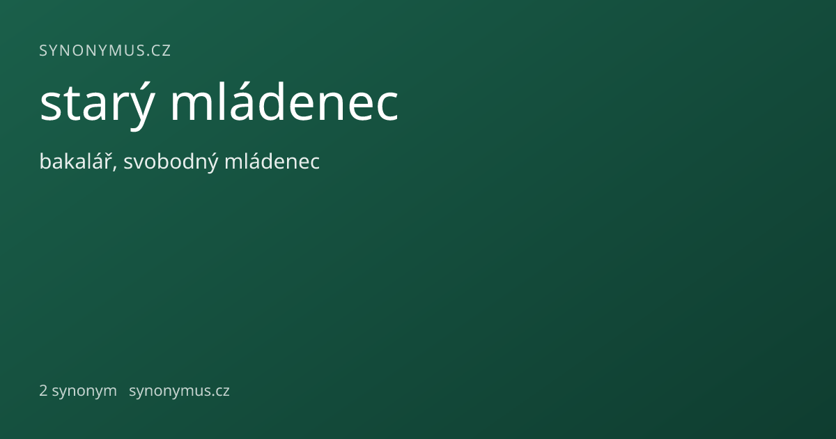Náhled odkazu: starý mládenec