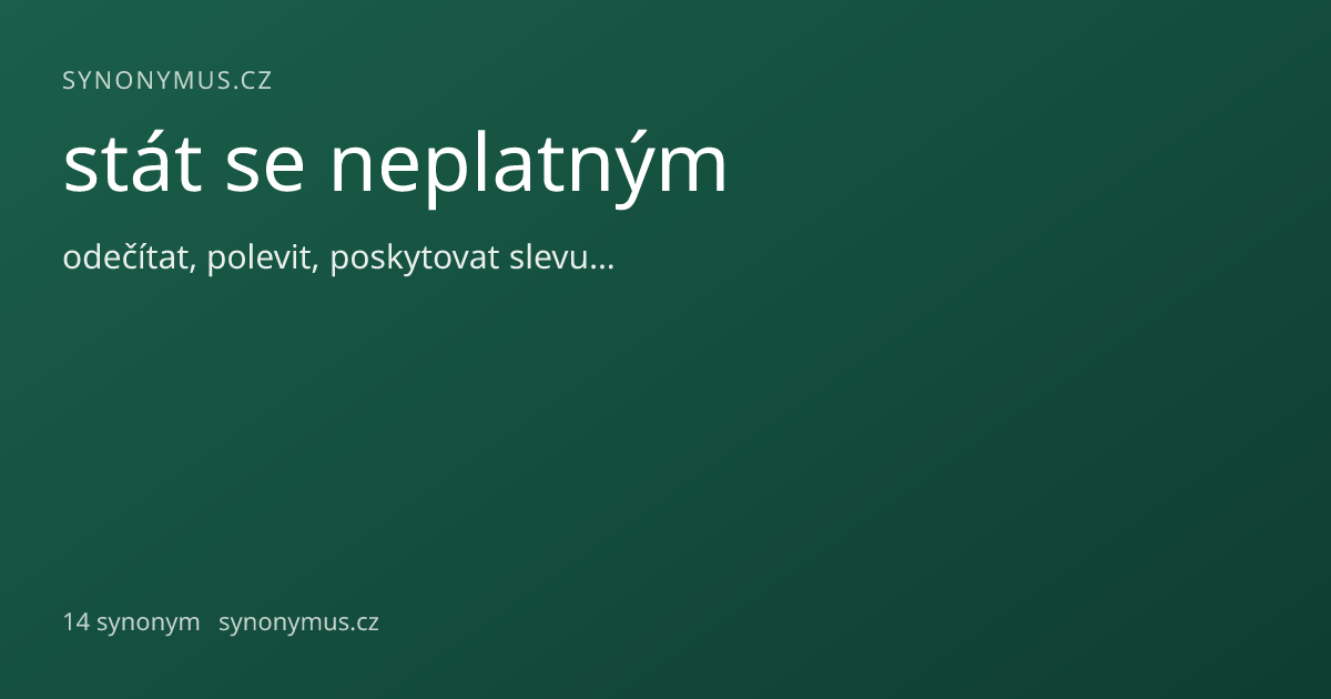 Náhled odkazu: stát se neplatným