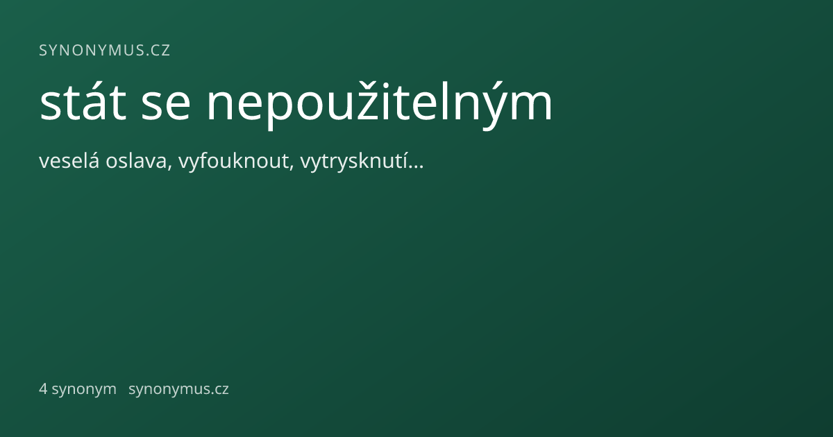 Náhled odkazu: stát se nepoužitelným