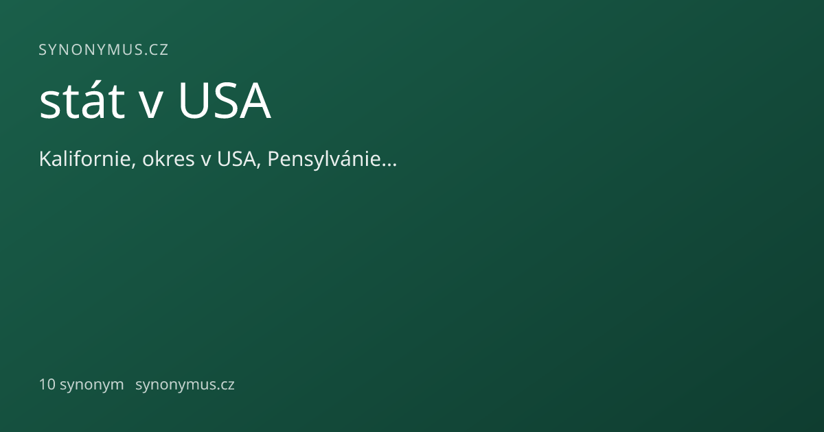 Náhled odkazu: stát v USA