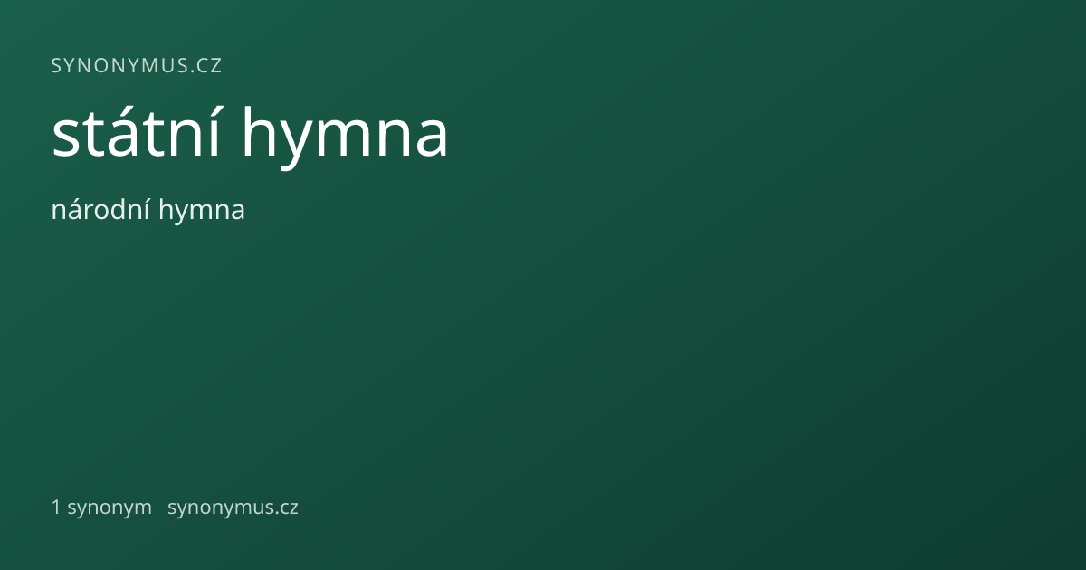 Náhled odkazu: státní hymna