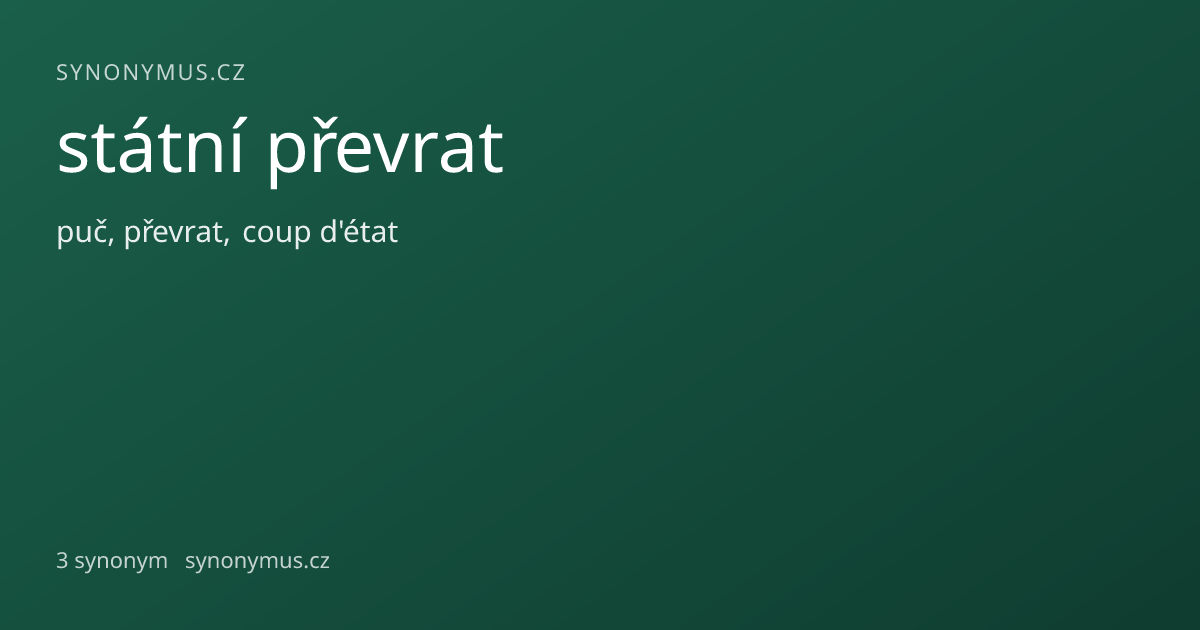 Náhled odkazu: státní převrat