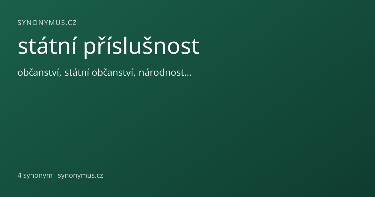 Náhled odkazu: státní příslušnost