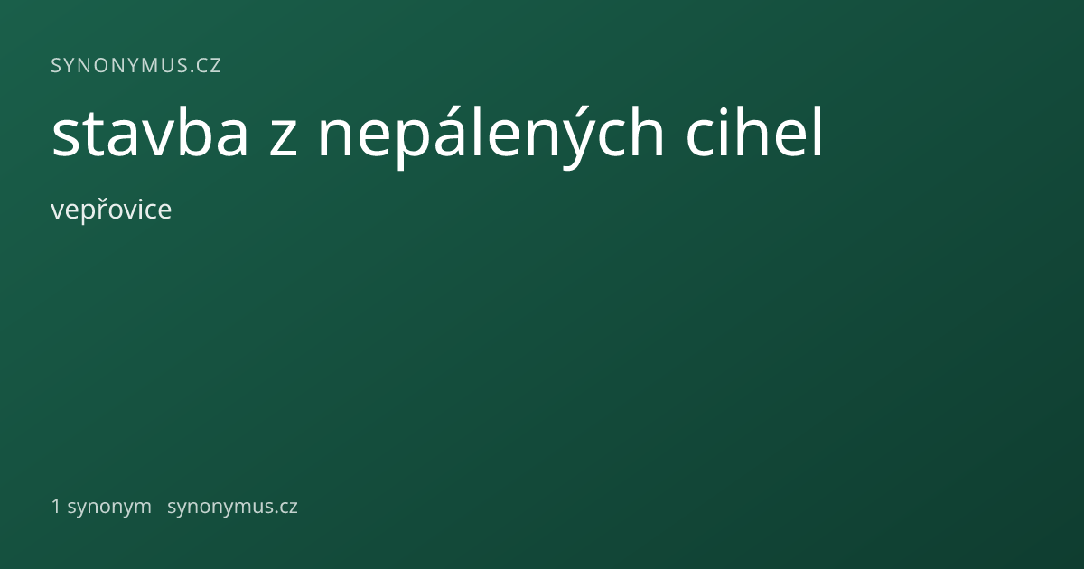 Náhled odkazu: stavba z nepálených cihel