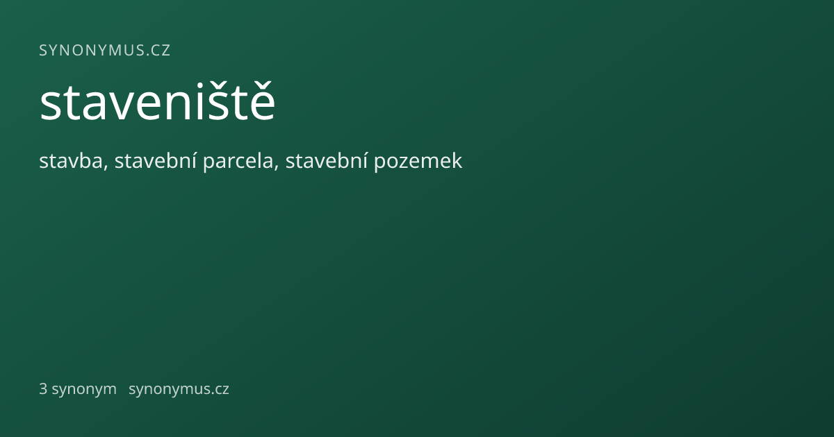 Náhled odkazu: staveniště