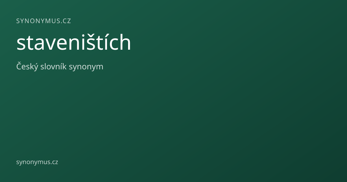 Náhled odkazu: staveništích