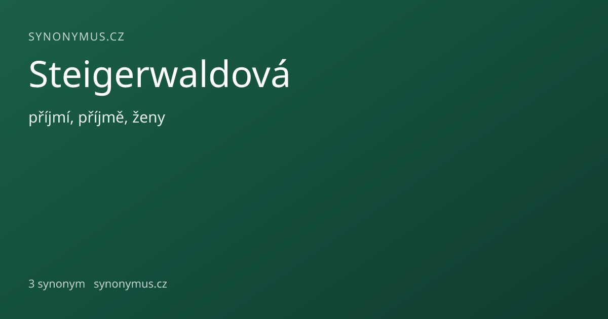 Náhled odkazu: Steigerwaldová