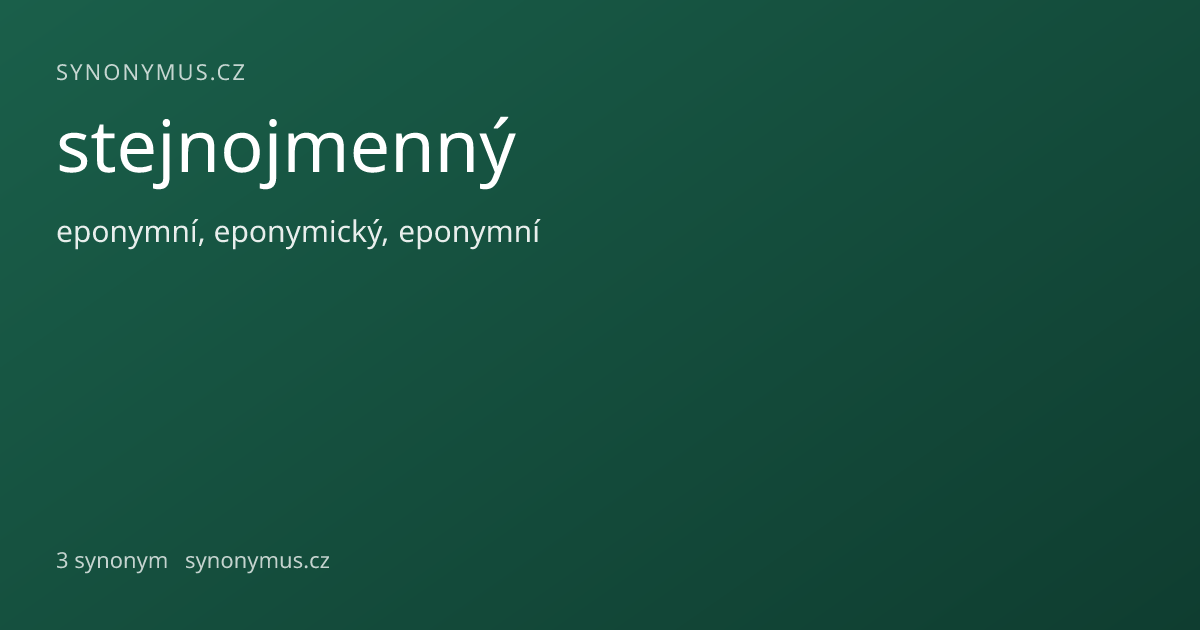 Náhled odkazu: stejnojmenný