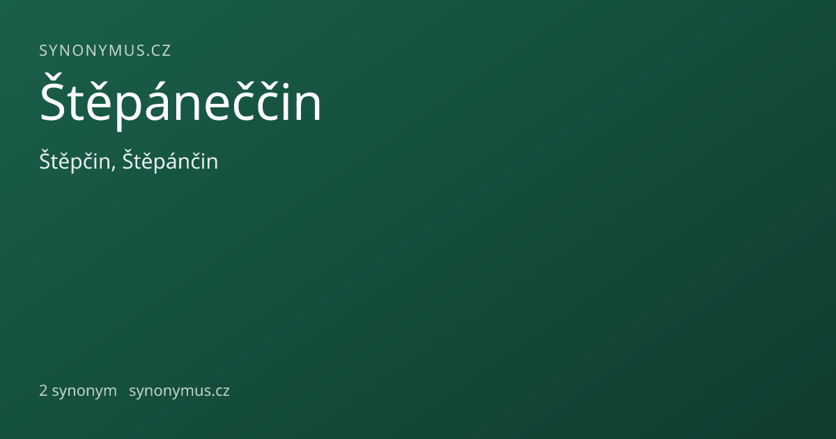 Náhled odkazu: Štěpáneččin