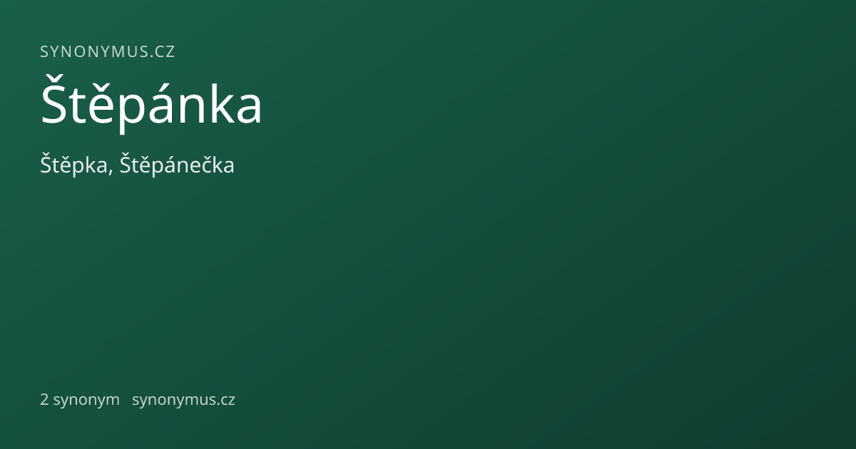 Náhled odkazu: Štěpánka