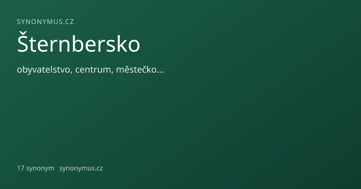 Náhled odkazu: Šternbersko