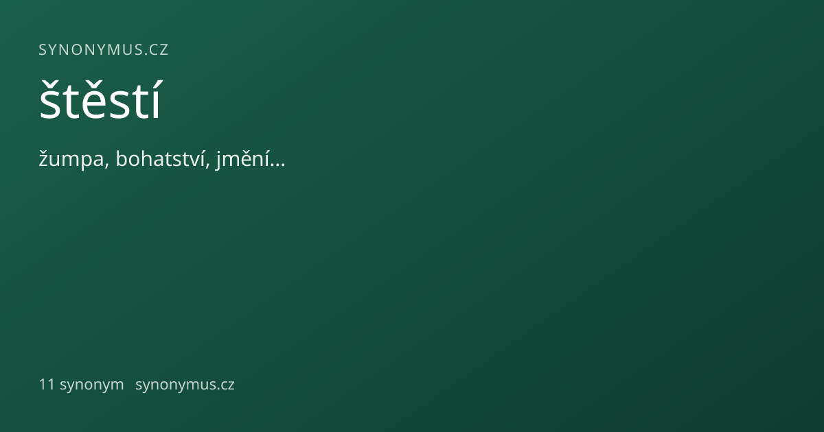 Náhled odkazu: štěstí