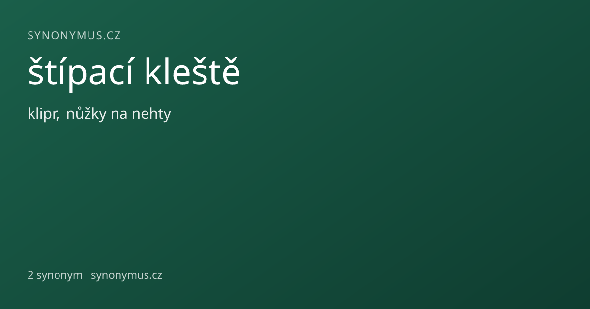 Náhled odkazu: štípací kleště