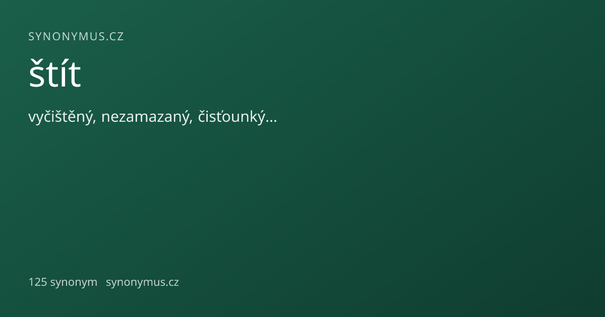 Náhled odkazu: štít