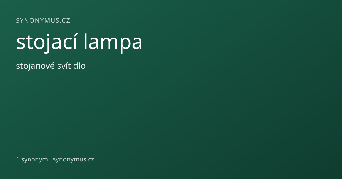Náhled odkazu: stojací lampa
