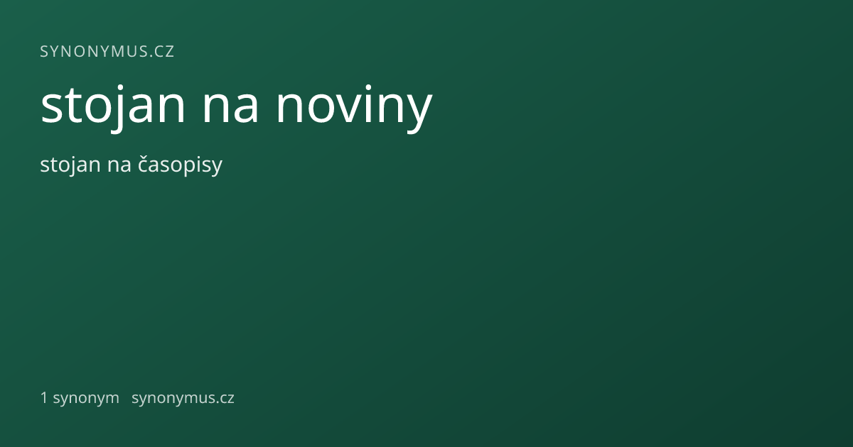 Náhled odkazu: stojan na noviny