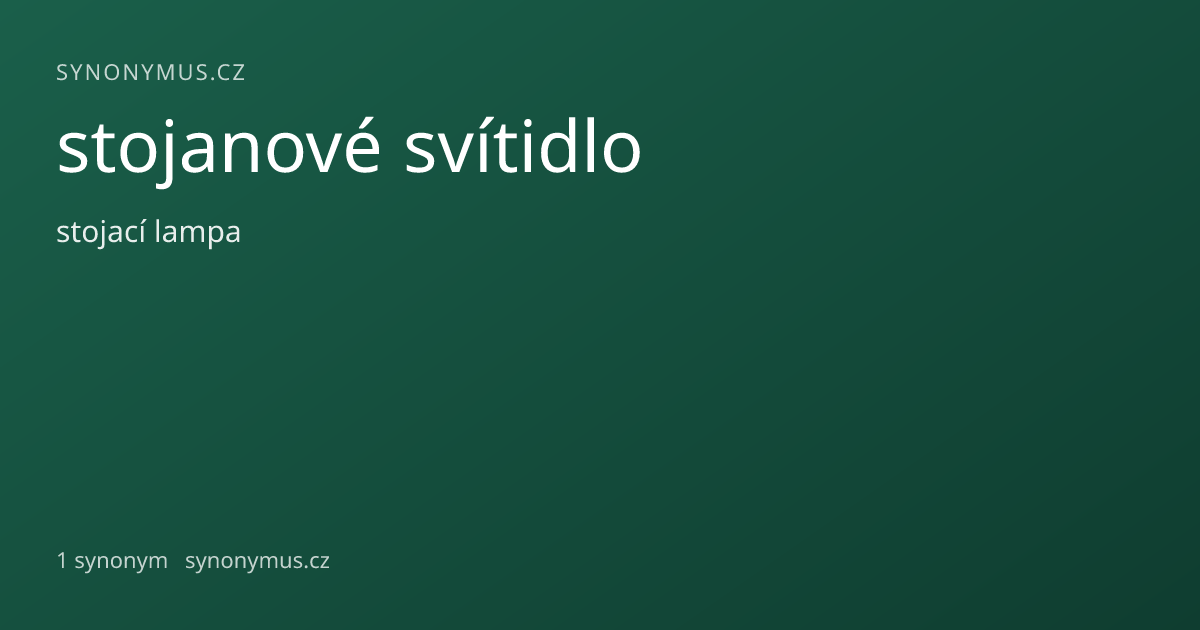 Náhled odkazu: stojanové svítidlo