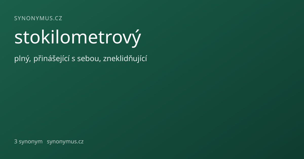 Náhled odkazu: stokilometrový
